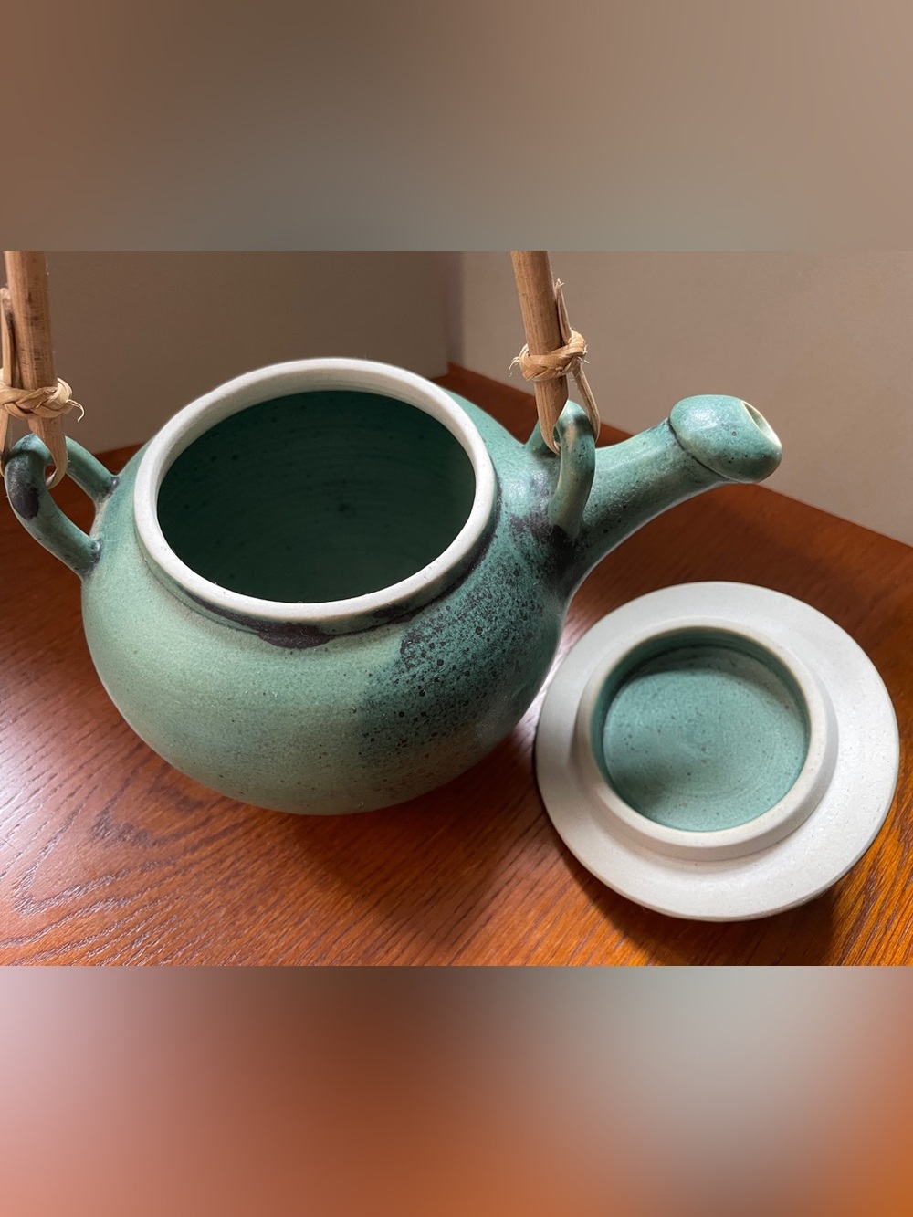 Ceramic Teapot with a Twist